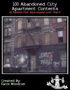 100 Abandoned City Apartment Contents