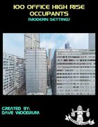 100 Office High Rise Occupants