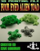 Four Eyed Alien Toad (3D Print: STL)