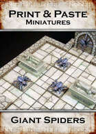 Print & Paste Miniatures: Giant Spiders