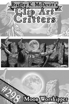 Clipart Critters 298-Moon Worshipper