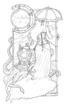 Zelart 050: Steampunk Lady & Octopus