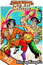 Clipart Critters 12 - Blazing Kung Fu