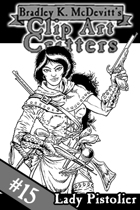 Clipart Critters 15 - Lady Pistolier