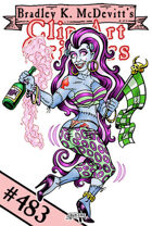 Clipart Critters 483 - Frankensteins Sister