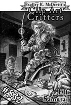 Clipart Critters 532- Elf Samurai