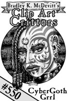 Clipart Critters 550-Cybergoth Grrl