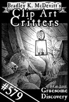 Clipart Critters 579 - Gruesome Discovery