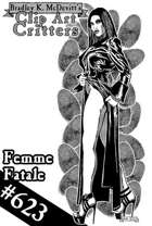 Clipart Critters 623- Femme Fatale