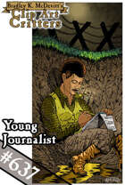 Clipart Critters 637-Young Journalist