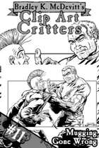 Clipart Critters 111 - Mugging Gone Wrong