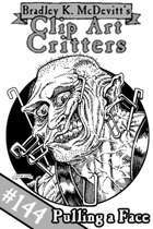 Clipart Critters 144 - Pulling a Face