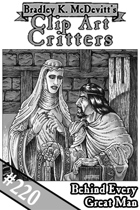 Clipart Critters 220 - Behind Every Great Man