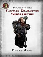 Publisher's Choice - Fantasy Characters: Dwarf Mage