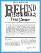 Behind the Spells: Hold Person