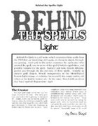 Behind the Spells: Light