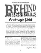 Behind the Spells: Antimagic Field
