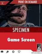 Specimen Board Game Screen - Print on Demand