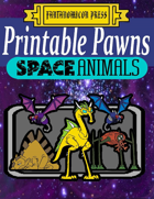 Printable Pawns: Alien Animals