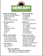 GenCant 2017 Traveller Muster Out Cards