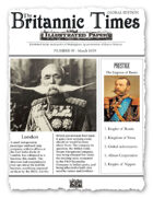 Scramble for Empire March 1859 Victorian Colonial wargames campaign newspaper