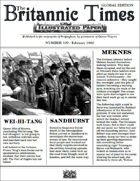 Scramble for Empire Victorian Colonial Steampunk wargames campaign newspaper February 1860