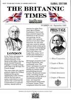 September 1860 Scramble for Empire Victorian Colonial Steampunk wargames campaign newspaper
