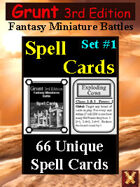 Grunt 3rd Edition Spell Cards Set #1