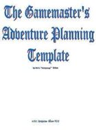 GameMaster's Adventure Planning Template