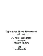 September Short Adventures: Set One (Mutant Future)