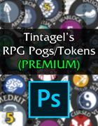 Tintagel's RPG Pogs/Tokens - PREMIUM (PSD)