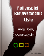 Welt der Dunkelheit Rollenspiel Einverständnis Liste (A4)