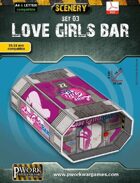 Love Girls Bar Cardboard Model