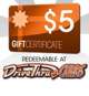 DriveThruCards $5 Gift Certificate/Account Deposit