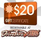 DriveThruCards $20 Gift Certificate/Account Deposit