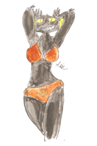 Monster girl Tenny Pin up