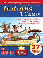 Wild West - Indians 3 Canoes + MOD-KIT