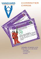 VANGUARD RPG Core Rule Book Character Cards