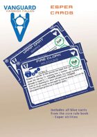 VANGUARD RPG Core Rule Book Esper ability Cards