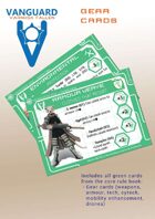 VANGUARD RPG Core Rule Book Gear Cards