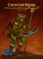 Creature Decks: Blank-backed Humanoids & Monstrous Humanoids