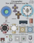 Cityographer November 2015 Monthly City Map Icons (Any Editor)