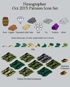 Hexographer October 2015 Monthly World Map Icons (Any Editor)