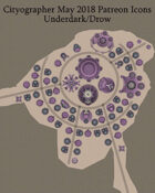 Cityographer Underdark/Drow City Map Icons (Any Editor)