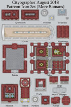 Cityographer Roman (More) City Map Icons (Any Editor)