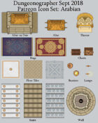Dungeonographer Arabian Map Icons (Any Editor)