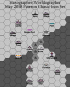 Hex/Worldographer Classic Style Underdark/Drow World Map Icons