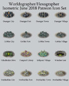 Worldographer Isometric Style Underdark (Other) World Map Icons