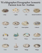 Worldographer Isometric Style Arabian World Map Icons