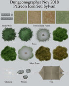 Dungeonographer Sylvan Map Icons (Any Editor)